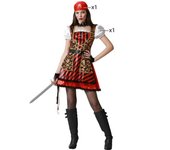 Atosa disfraz pirata mujer adulto dorado XL
