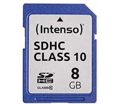 Intenso 3411460 Tarjeta de memoria SD 8 GB grado 10, Azul