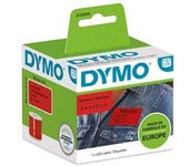 DYMO 2133399 etiqueta autoadhesiva Rectángulo redondeado Desmontable Rojo 220 pieza(s)