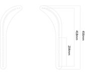 Newstar Soporte para Barra de Sonido - Soporte para Altavoces (Pared, 15 kg, Negro, 200 x 100,600 x 400 mm, China, 450 mm)