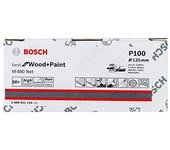Bosch Professional 50 Piezas Hoja de lijado M480 Best for Wood and Paint (madera y pintura, Ø 125 mm, tamaño de grano K150, accesorio lijadora excéntrica)