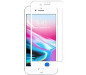 Woodcessories - 3D Cristal Templado Compatible con iPhone 6/7 8 Plus, Protector CE Pantalla Premium, Dureza 9H, Transparente Blanco