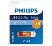 Philips FM12FD05B unidad flash USB 128 GB USB tipo A 2.0 Naranja, Blanco