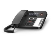 GIGASET Desk 800 TELEFONO DA TAVOLO con AMPIO Display RETOILLUMINATO SEGRETERIA TELEFONICA 7 x 2 TASTI PROGRAMMABILI Presa CUFFIE Nero Marca