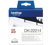 Brother DK-22214 cinta para impresora de etiquetas Negro sobre blanco