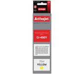 Cartucho de Tinta de Repuesto para Impresora Canon, Canon Gi-490Y, Supremo, 70 ml, Amarillo.