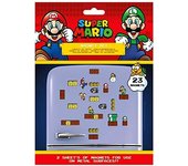 Super Mario MS65081 - Juego de 23 imanes (18 x 24 x 0, 3 cm), Multicolor