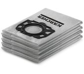 Kärcher Bolsa de filtro de fieltro KFI 489 para aspiradoras en seco y húmedo de Kärcher, potencia de succión duradera al aspirar polvo fino en reformas y al trabajar con herramientas eléctricas
