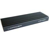 LC-Power LC-M2-C-NVME-3 caja para disco duro externo Caja externa para unidad de estado sólido (SSD) Negro M.2