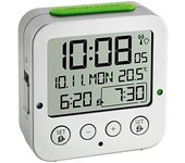 TFA Dostmann 60.2528 Bingo Radio Despertador electrónico con 2 alarmas (Plata)