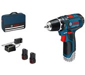 Bosch GSB 12V-15 Professional 1300 RPM Negro, Azul