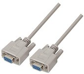 CABLE AISENS SERIE NULL MODEM DB9/H-DB9/H BEIGE 1.8M