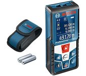 Bosch Professional Medidor Láser de Distancia GLM 50 C, Transmisión de Datos Bluetooth, Sensor de Inclinación de 360°, Máx. Distancia 50 m, 2 Pilas de 1.5 V, Funda, Amazon Exclusive
