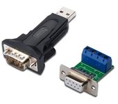 DIGITUS USB a adaptador serie, Conversor RS485, USB 2.0 Tipo-A a DSUB 9M, Chipset FTDI FT232RL, Incluye cable de 80 cm