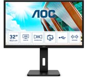AOC P2 Q32P2 pantalla para PC 80 cm (31.5") 2560 x 1440 Pixeles 2K Ultra HD LED Negro