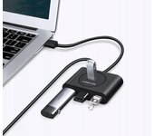 Ugreen 20290 hub de interfaz USB 3.2 Gen 1 (3.1 Gen 1) Type-A 5000 Mbit/s Negro