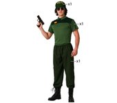 Atosa disfraz guardia civil camiseta verde hombre adulto XL