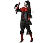 Atosa disfraz payaso negro mujer adulto XL