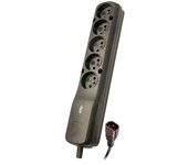 LESTAR LZ- 530 BW 1.5M IEC320 EXTENSION DE 1.5M 5 TOMACORRIENTES CA INTERIOR NEGRO