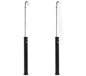 vidaXL Ducha Solar De Jardín Negro 215 Cm 8 L