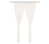 vidaXL Cortina De Macramé Algodón 140x240 Cm