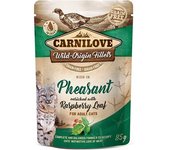 Carnilove Gatos Faisán Grain Free Sobres 24 x 85 gr
