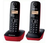 Teléfono inalámbrico Panasonic KX-TG1612 DUO Negro