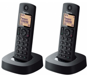 Teléfono Inalámbrico Panasonic KXTG-C312 Duo Negro