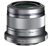 Objetivo OLYMPUS M.ZUIKO DIGITAL 45MM 1: 1.8 Plateado