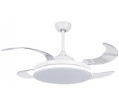 Ventilador de techo led con aspas plegables zephyr (48w)