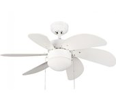 Ventilador de techo con luz basic blanco