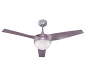 Ventilador de techo con luz classic plata