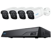 Reolink Sistema de Cámaras de Seguridad 2K+ 5MP NVR de 8 Canales, 4 cámaras PoE y Disco Duro de 2TB