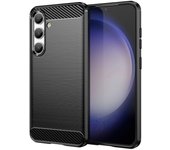 Max Power Digital Funda Fibra De Carbono Para Móvil Samsung Galaxy S24 Antigolpes Silicona Negra