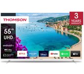 Thomson 55UA5S13W 55" LED UltraHD 4K HDR10 Android TV Blanca