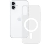 Ksix Funda Rígida con Aro Magnético Compatible con Carga Inalámbrica para iPhone 16 Plus