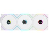 Lian Li UNI FAN TL120 Wireless LCD REVERSE RGB Pack Triple Ventilador Suplementario 120mm Blanco