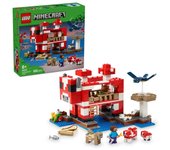 Lego Minecraft La Casa-Champiñaca, Construcción de Isla y Figuras de Videojuego para Niños 8+ Años