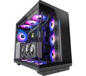 Mars Gaming Mc-rev Caja Pc Atx Doble Cristal Templado 3x Ventiladores Argb Invertidos 12cm Negro