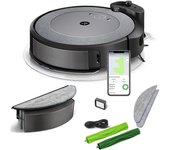iRobot Roomba Combo i5 Robot Aspirador Friegasuelos Negro + Set Rodillos Goma P/serie E5-i7 4624870