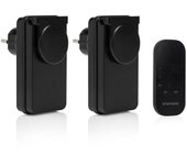 Interruptor inteligente exterior Smartwares SH4-99654 Negro IP44 2 canales inalámbrico
