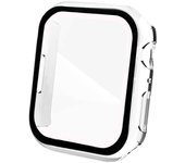 Ociodual Funda Protectora con Cristal Templado Compatible con Apple Watch 4/5/6/se (44mm) Traslucido