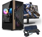 PC Racing Pack Gaming AMD Ryzen 3 4300G/16GB/1TB + 256GB SSD + Monitor 22" FullHD + Combo Gaming