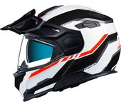 NEXX X.Vilijord Continental casco - Negro Blanco Rojo (2XL)