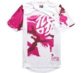Lee Flowline Confined Maillot de bicicleta de manga corta para niños - Blanco Rosa (S)