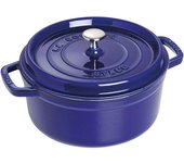 Staub La Cocotte 26 cm, redondo, Azul oscuro, Hierro fundido