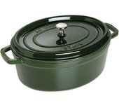 Staub La Cocotte 31 cm, ovalado, Albahaca, Hierro fundido