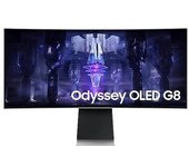 Smart Monitor Ultrapanorámico Curvo Samsung Odyssey G8 34" Uwqhd S34bg850su Blanco