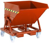 kaiserkraft Volquete rodante con mecanismo de plegado, sin tamiz interior, carga máx. 1000 kg, capacidad 0,675 m³