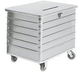 Gmöhling Recipiente para destrucción de documentos, H x A x P 840 x 1050 x 700 mm, con ranura de introducción